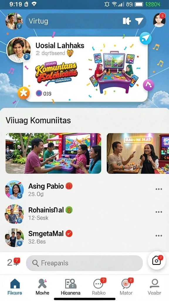 Tampilan awal permainan yang menawan.