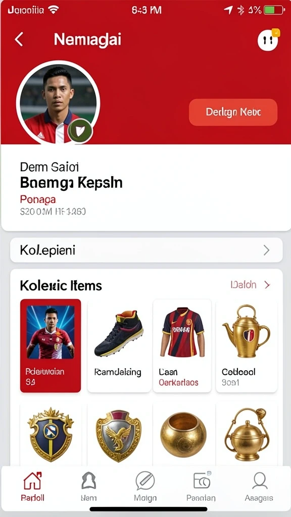 Tampilan menu permainan yang menarik.