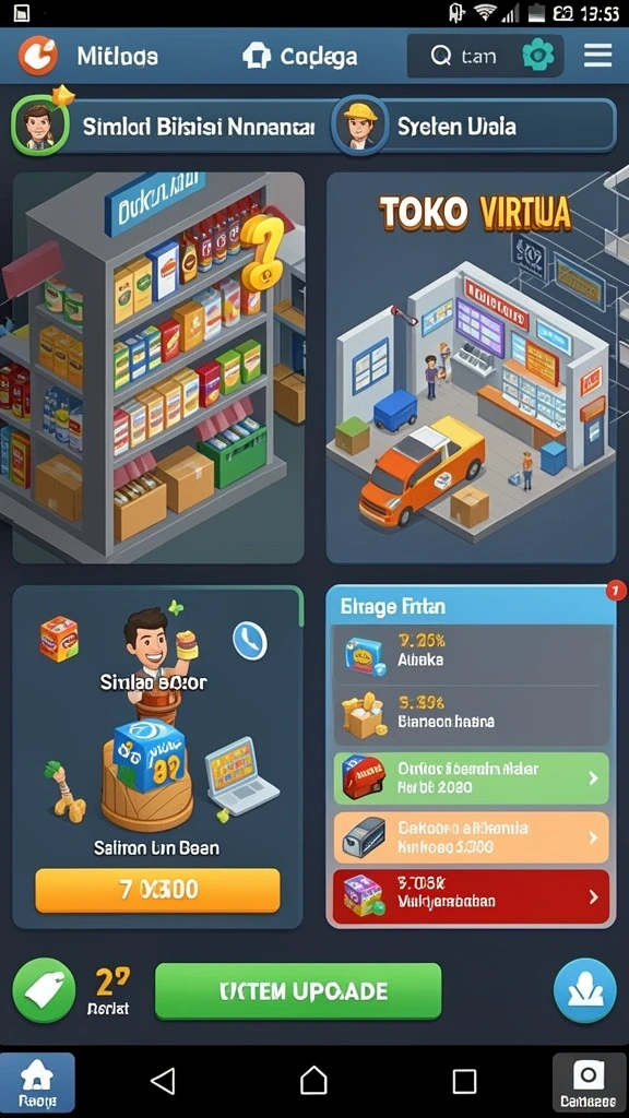 Menu pilihan karakter yang beragam.
