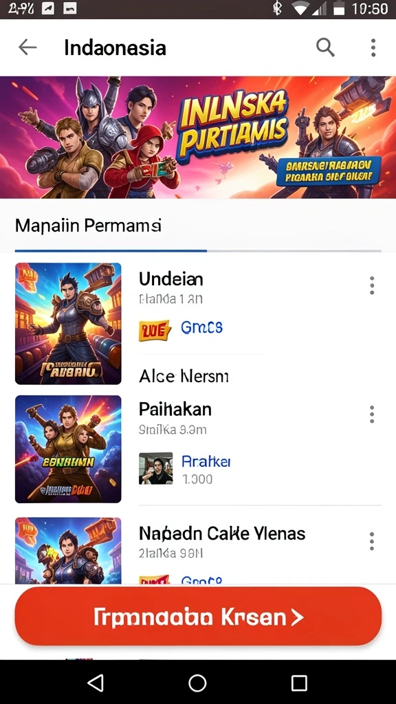 Fitur turnamen yang menawarkan hadiah menarik bagi pemain.