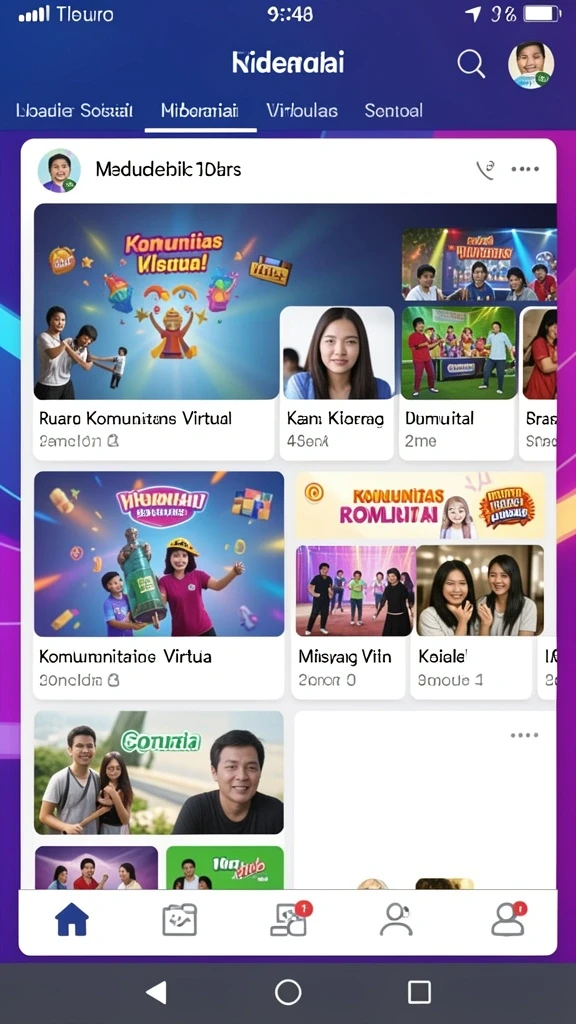 Screenshot menampilkan tantangan harian yang menarik dan seru.