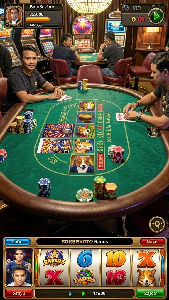 Live casino yang interaktif dengan dealer profesional.