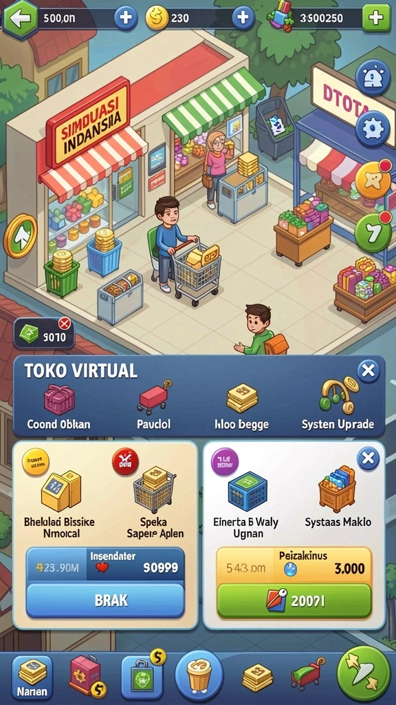 Tampilan utama DEWI5000 yang menarik dan intuitif.