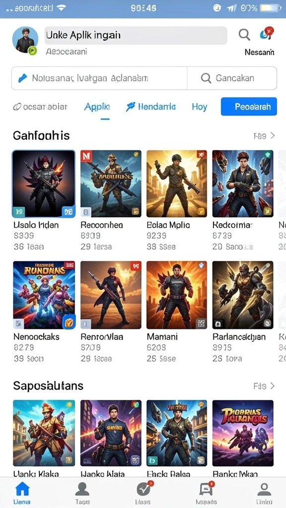 Screenshot menunjukkan karakter utama dalam sebuah misi.