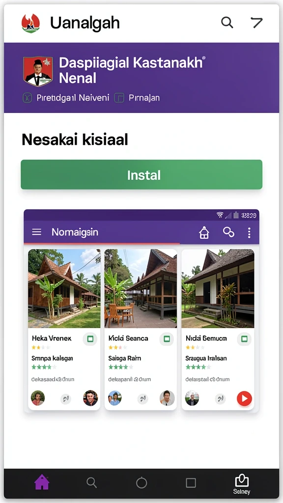 Menu navigasi mudah digunakan untuk akses cepat.