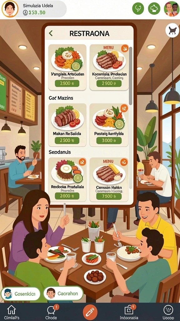 Tampilan antarmuka pengguna yang menarik dan intuitif.