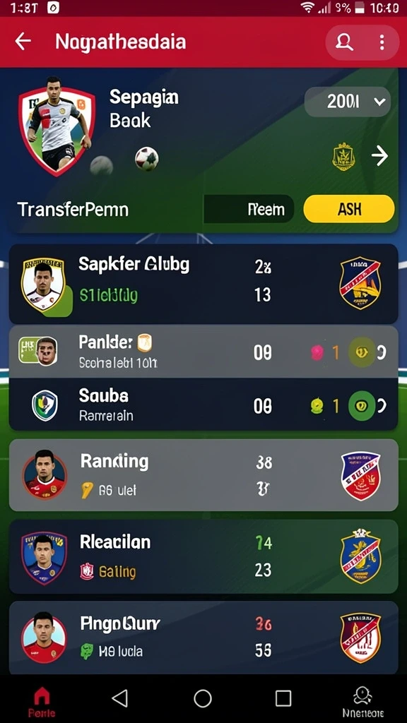 Menu permainan yang beragam dan mudah dinavigasi.