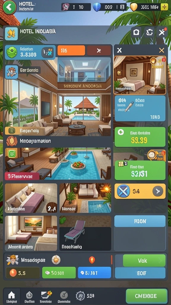 Screenshot menampilkan pemandangan indah di level pertama.