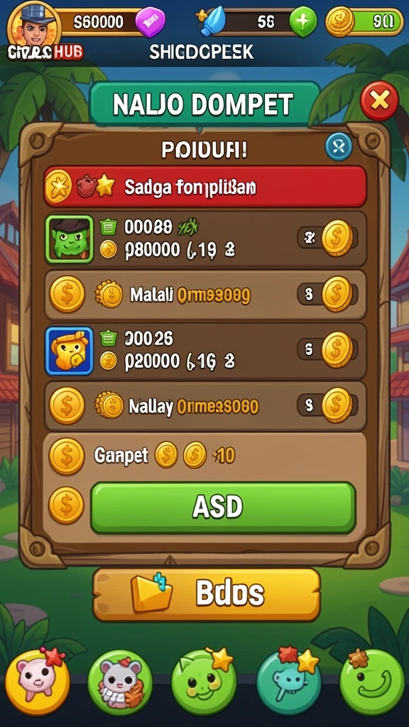 Power-up dan item menarik untuk dikumpulkan.