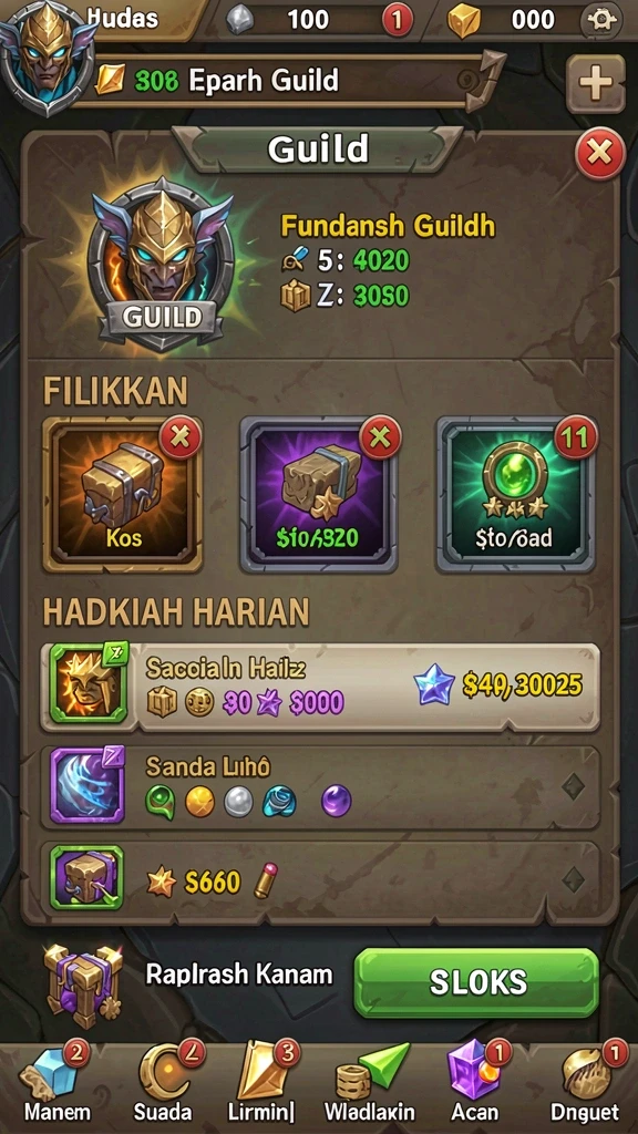 Screenshot aplikasi MABAR88 menampilkan pilihan mode permainan yang variatif.