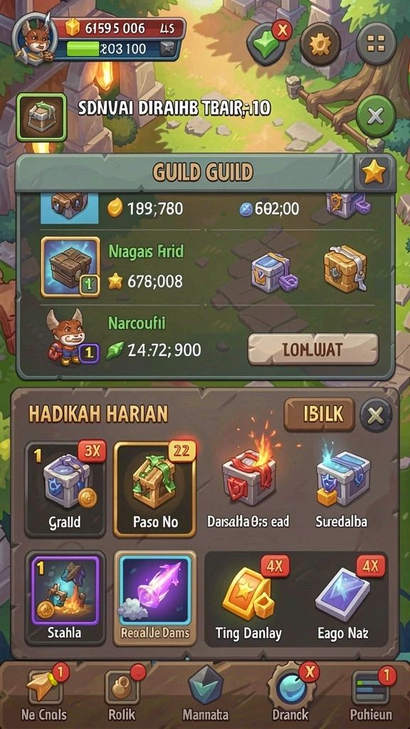 Screenshot menunjukkan interaksi komunitas yang aktif dalam aplikasi MABAR88.