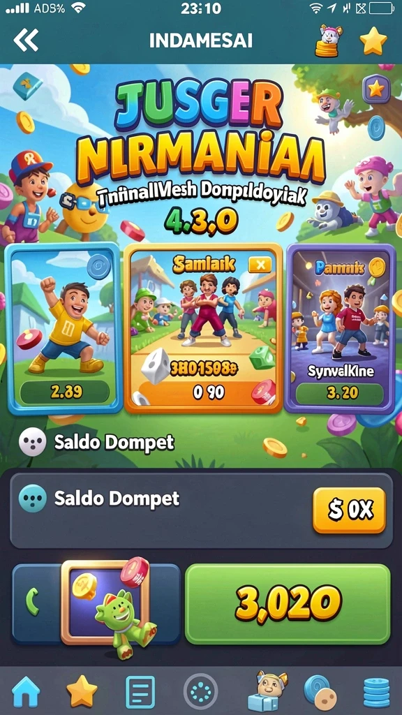 Tampilkan antarmuka utama aplikasi MEGA338.