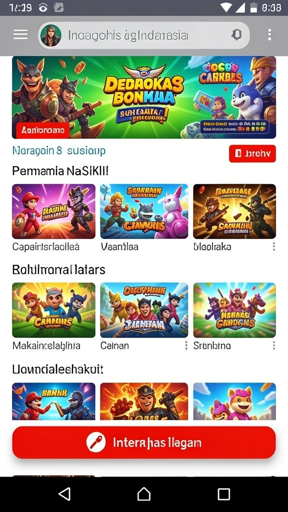 Tampilan menu utama yang menarik dan user-friendly.