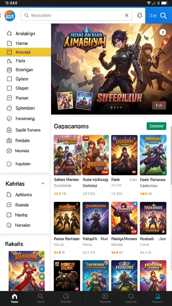 Tangkapan layar pertama menunjukkan tampilan utama game NIRWANA88.