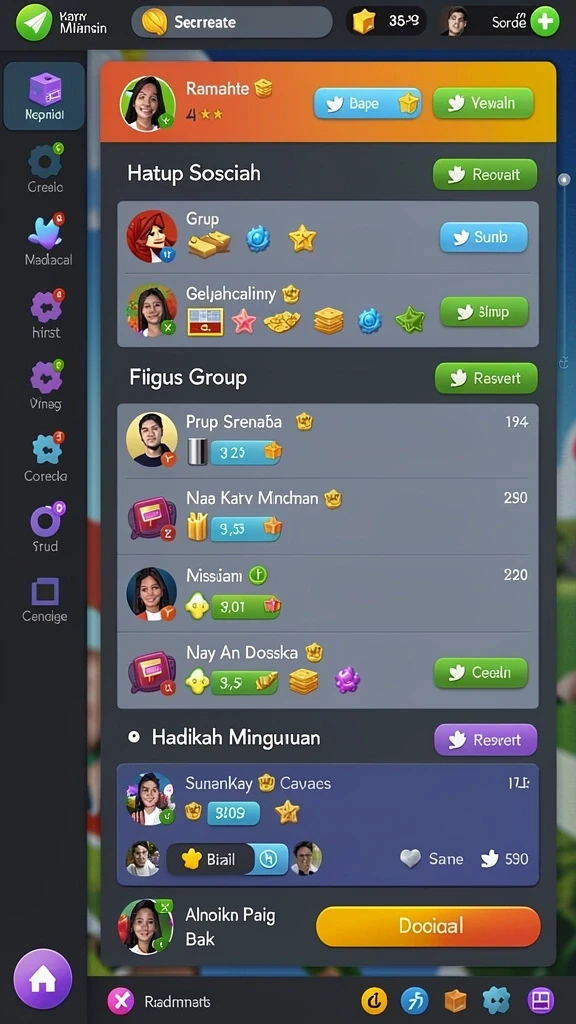 Fitur live draw untuk hasil pengundian setiap hari.