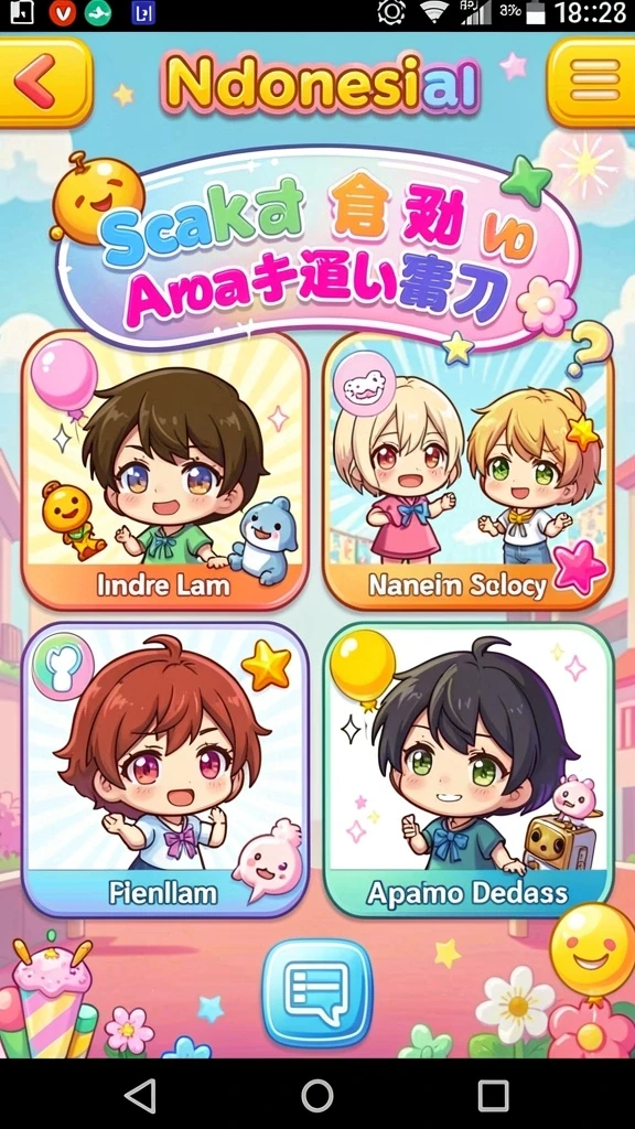 Dunia fantasi yang kaya dengan detail visual.