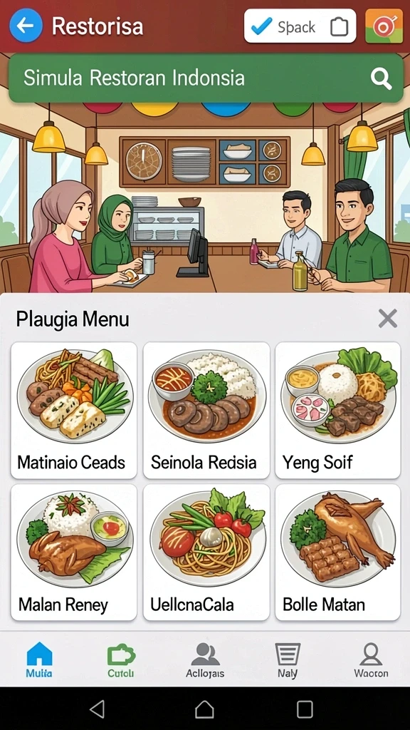 Tampilan antarmuka yang user-friendly dan menarik.
