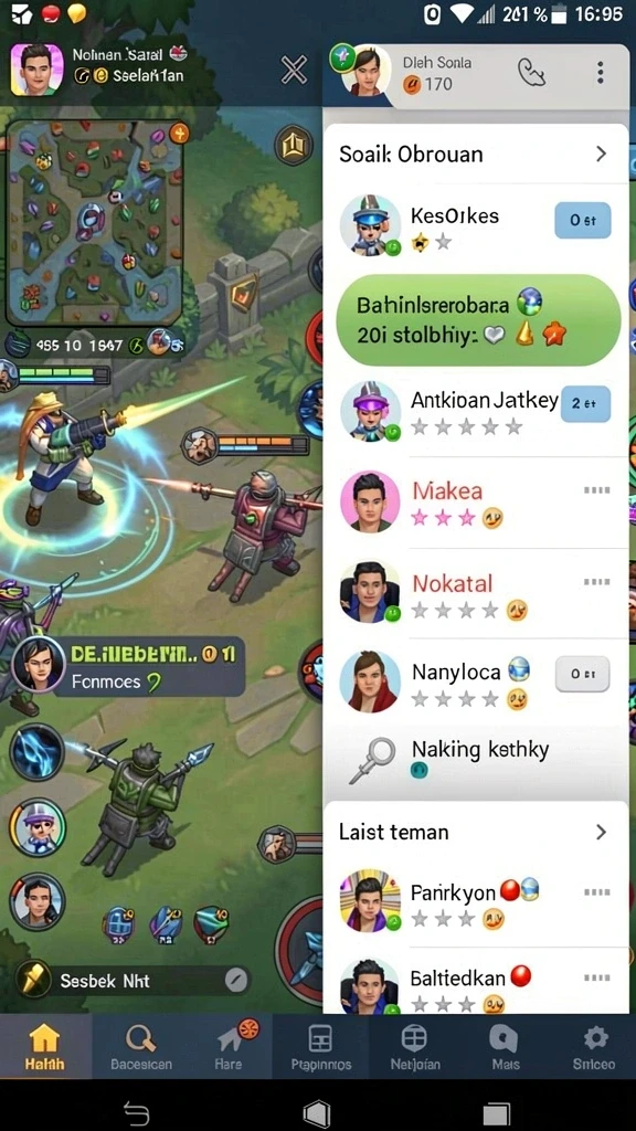 Momen seru saat menghadapi musuh yang kuat.