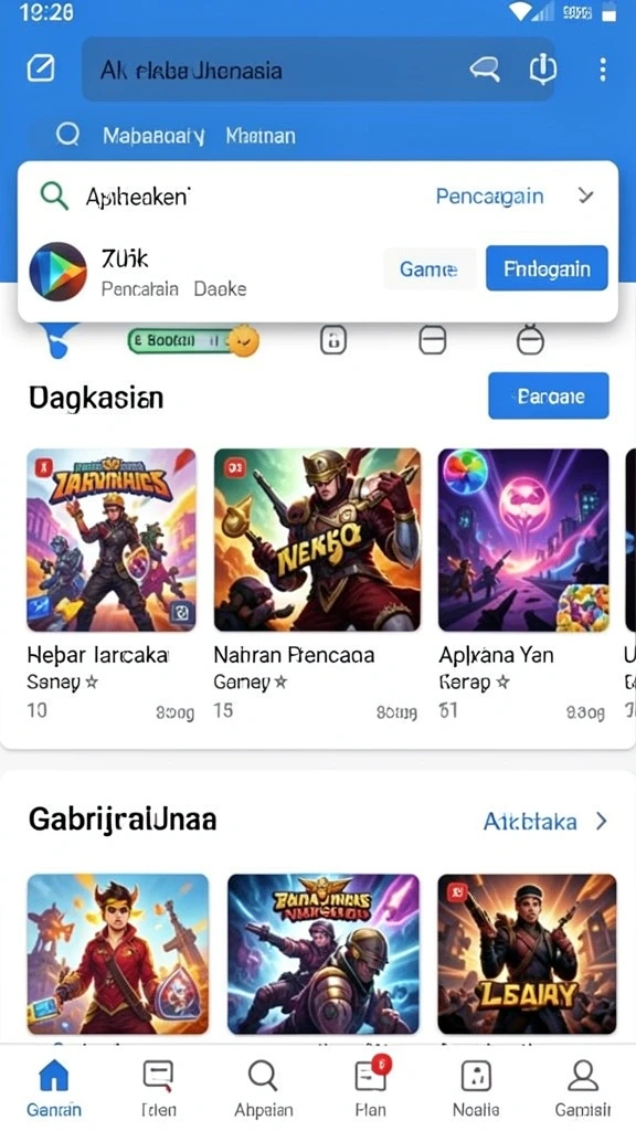 Tangkapan layar gameplay yang penuh aksi.