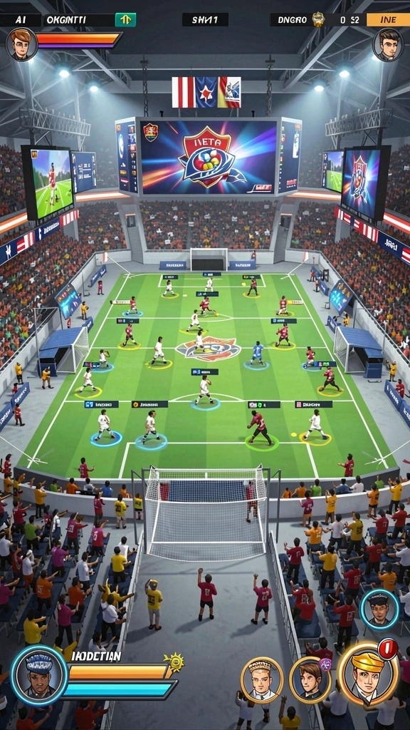 Gambar menunjukkan berbagai lokasi yang dapat dijelajahi dalam game.