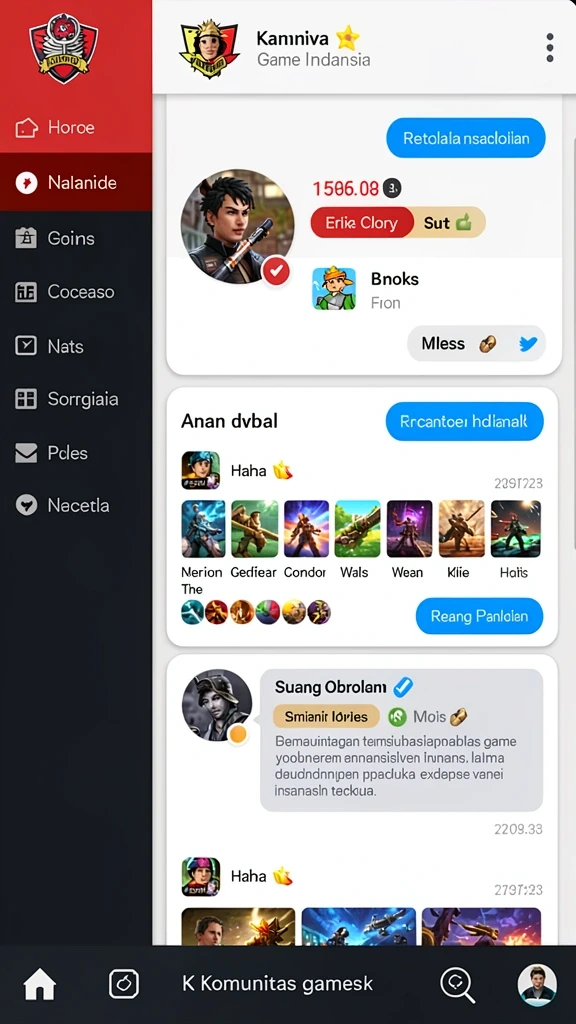 Screenshot memperlihatkan berbagai item koleksi yang menarik.